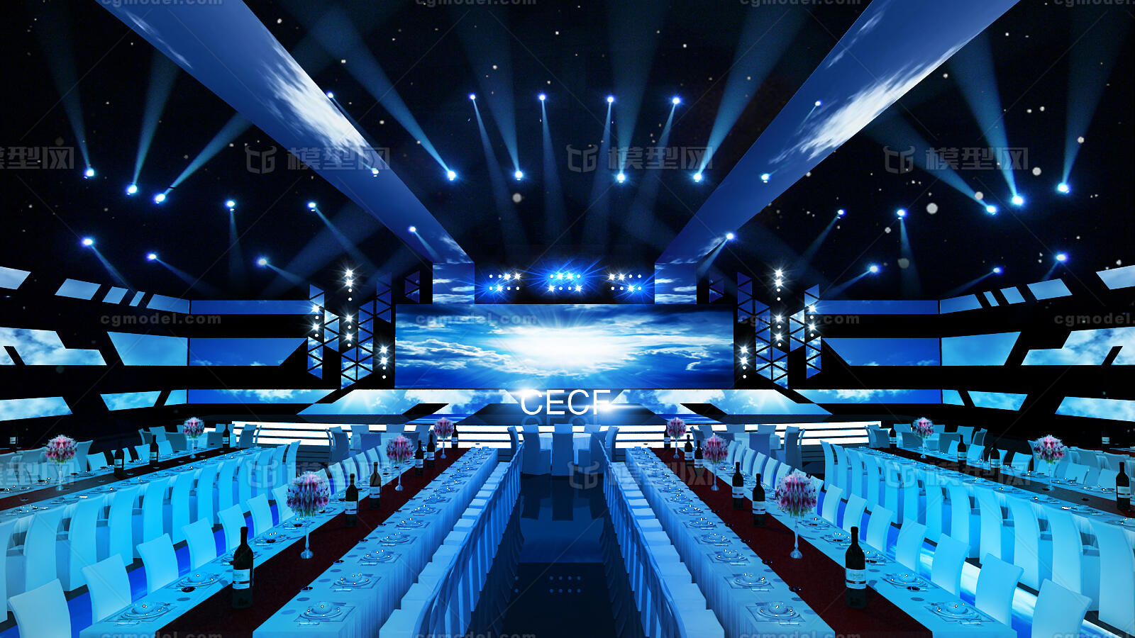 颁奖年会论坛演唱会峰会舞美舞台