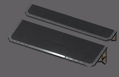 赛博朋克次世代 pbr机械科幻阶梯楼梯台阶拼接