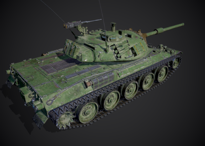 次世代pbr 日本74式坦克 主战坦克 中型坦克 日军 七四式 type 74 stb