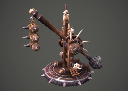 兽人族 投石器 次时代 攻防投石器 古代武器 2k 投石车 攻城武器