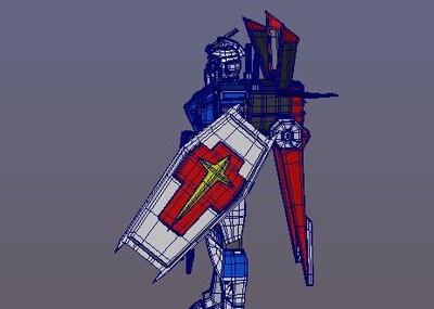 机械人物未来科技写实盾牌