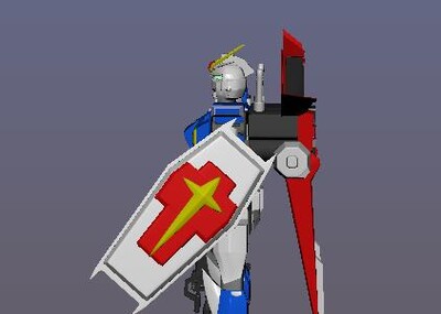 机械人物未来科技写实盾牌