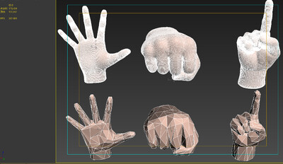 拳头,手掌,手指,手部特写,食指,手, low poly手掌,手势,手型,雕塑