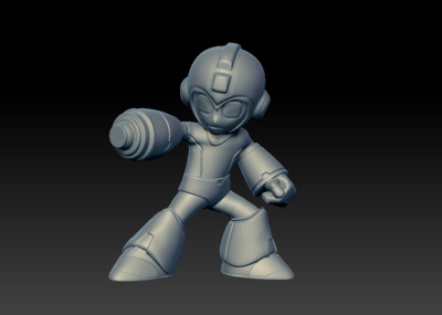 洛克人3d打印模型没有贴图