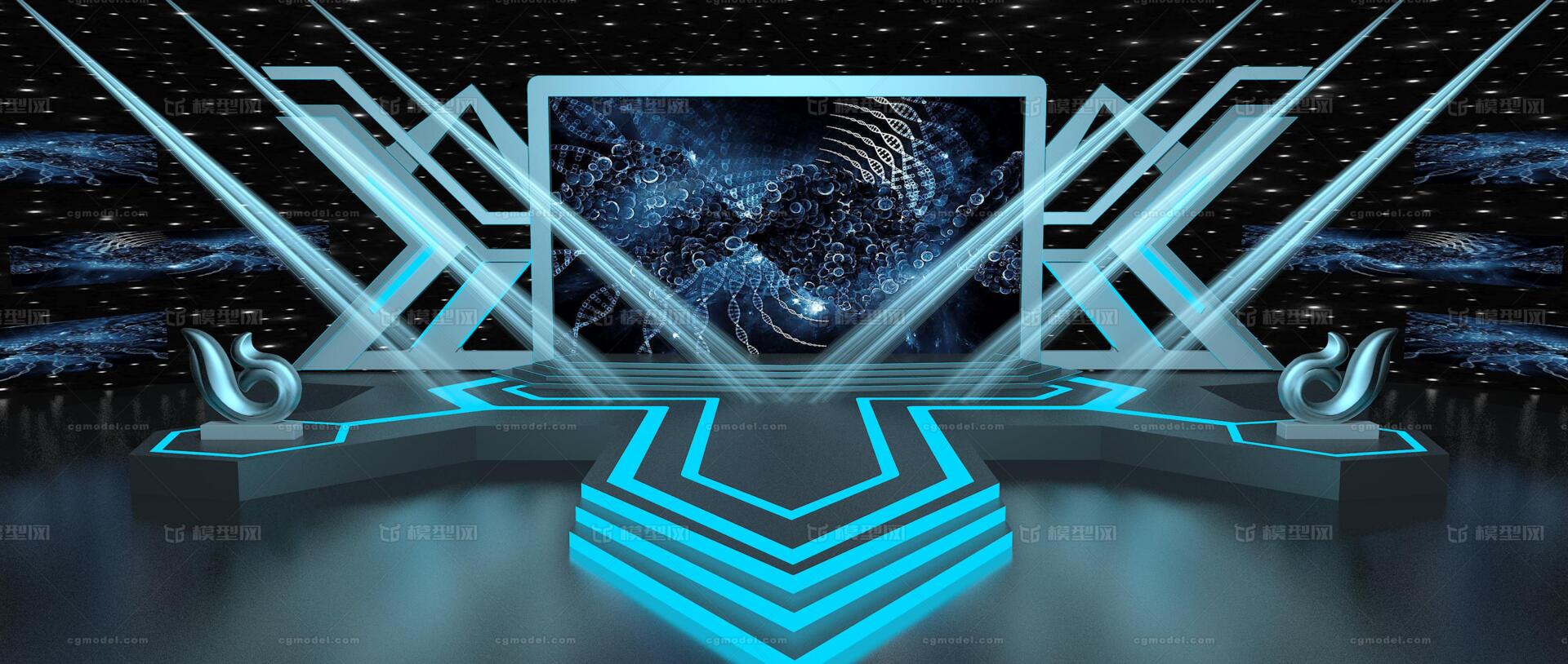 发布会,年会,展会,晚会,演播_雪糕a6作品_舞美/会议综艺_cg模型网