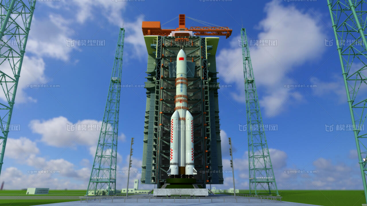 卫星发射中心 火箭发射塔 发射场 长征五号 火箭 中国航天 嫦娥 天问