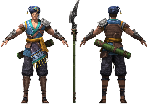 黎族,彝族,苗疆,苗族,少数民族服饰,次时代模型,傣族,苗人武士,03