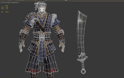 黎族,彝族,苗疆,苗族,少数民族服饰,次时代模型,傣族,苗人武士,三渲二