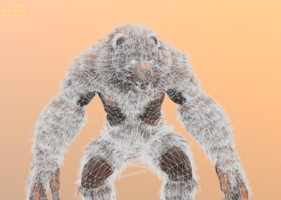 次时代 pbr 熊 熊人 熊瞎子 熊怪 兽人 werebear