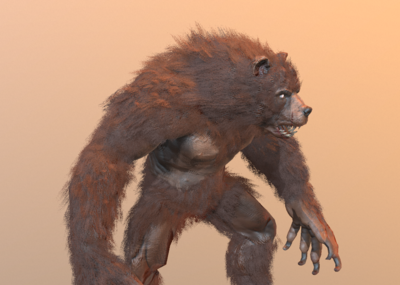 次时代 pbr 熊 熊人 熊瞎子 熊怪 兽人 werebea