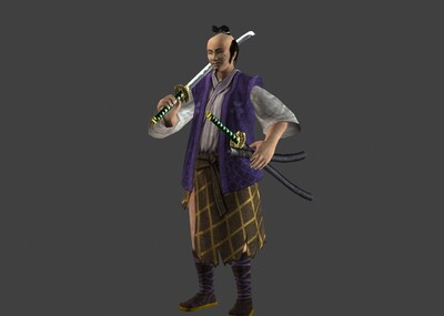 古代人物 日本浪人 日本武士 倭寇 带bip动画