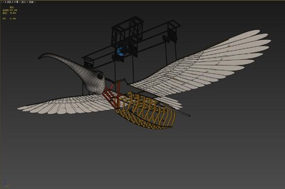 机械鸟,大鸟,翅膀,羽毛,飞翔,飞行的翅膀,鸟,鸟喙,机械装置