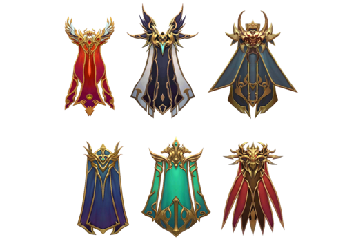 披风,低模披风,手绘披风,古代披风,仙侠披风,传奇披风,01