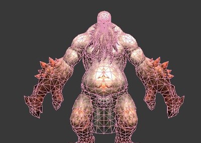 男人 怪物 恐怖 触须 兽爪  古代卡通 游戏人物