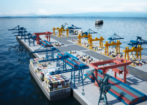 max室外码头模型