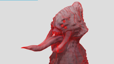 pbr 次世代 八爪怪 怪兽 怪物 小怪 八爪兽 异形 外星人 章鱼兽