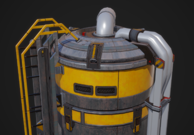 次世代pbr 科幻 储气罐 油罐 油箱 氮气罐 毒气罐 危险品容器 实验室