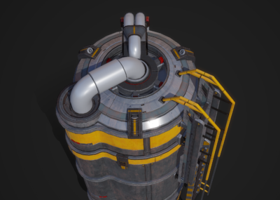 次世代pbr 科幻 储气罐 油罐 油箱 氮气罐 毒气罐 危险品容器 实验室