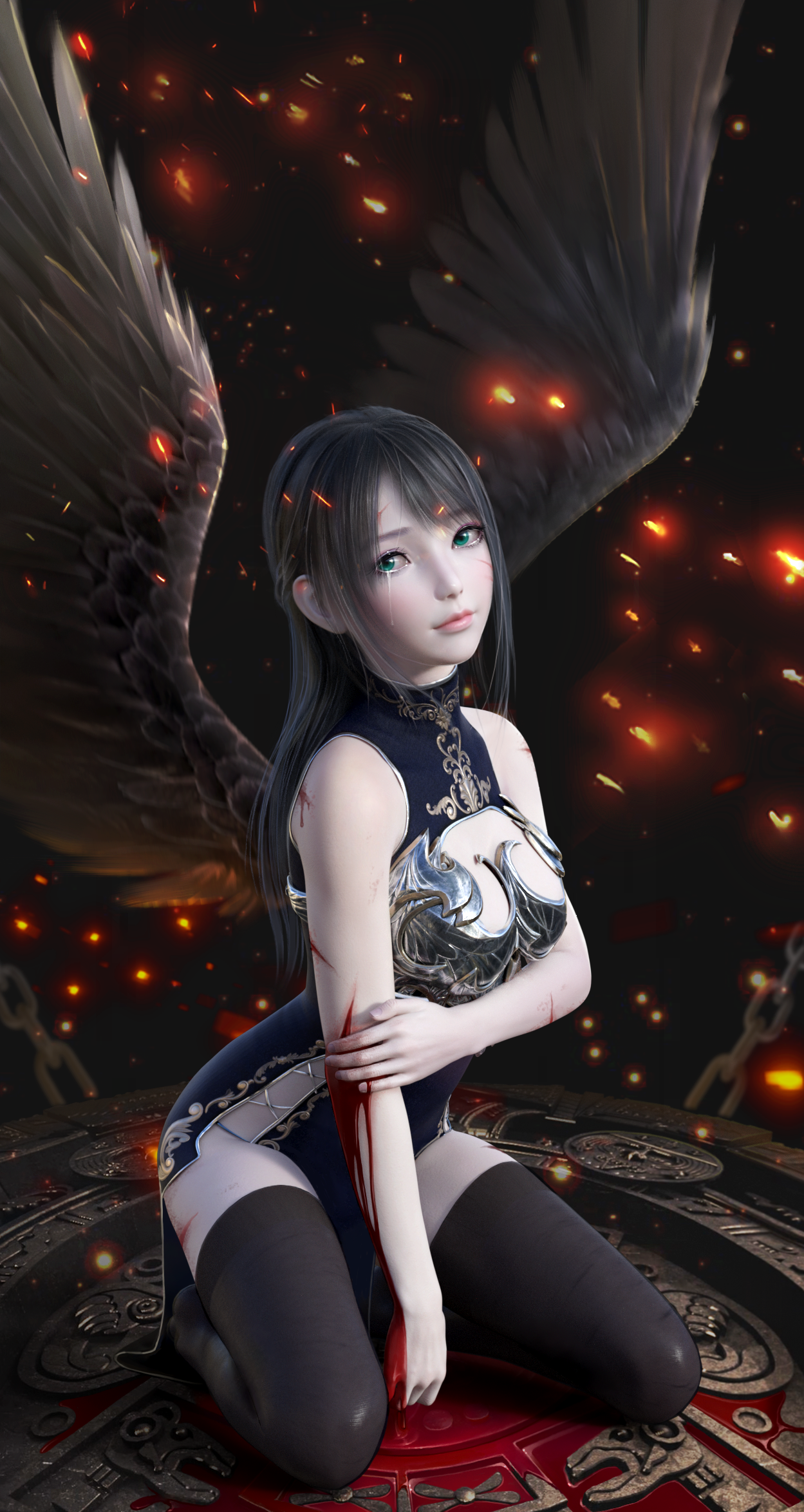堕天使少女 Yoly莜莉作品 角色 人物 生物 Cg模型网