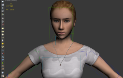 女性角色1_心欢1作品_人物女人_cg模型网