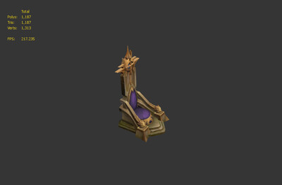 国王宝座 王座 靠背椅 石椅 石_qust作品_石头植物石头_cg模型网