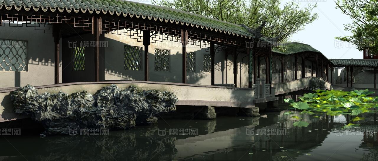 苏州园林 古建筑 古代后花园 后花园 古镇 江南古建筑