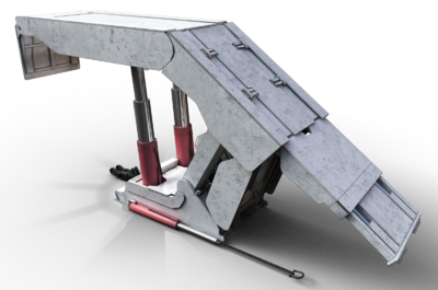 式放顶煤液压支架 煤矿_dinosaur_m作品_机械/器械工业设备_cg模型网