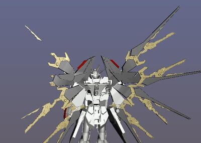 机械人物 炫酷 翅膀  科技 未来 写实