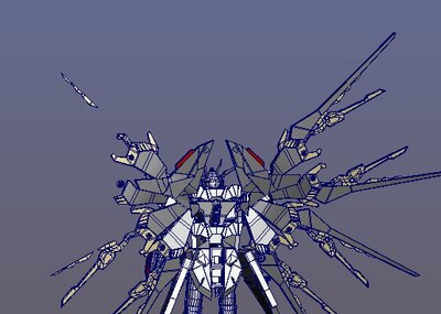 机械人物 炫酷 翅膀  科技 未来 写实