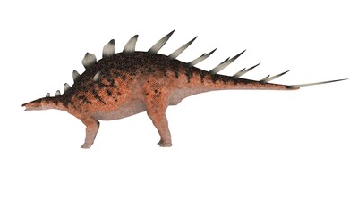 c4d恐龙模型肯氏龙模型带贴图绑定_fanlifeng403作品