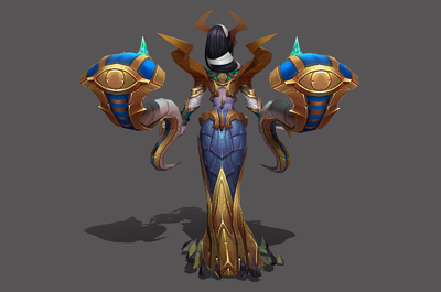 写实女蛇王 蛇精 女王 游戏boss角色模型