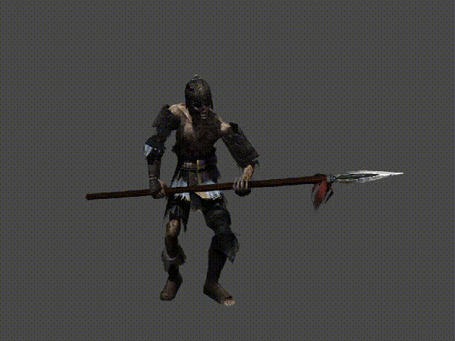 古代人物 僵尸 兵马俑 僵尸士兵 丧尸 带bip动画