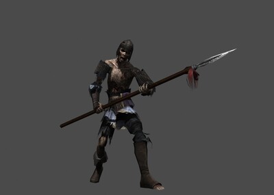 古代人物 僵尸 兵马俑 僵尸士兵 丧尸 带bip动画