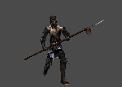 古代人物 僵尸 兵马俑 僵尸士兵 丧尸 带bip动画