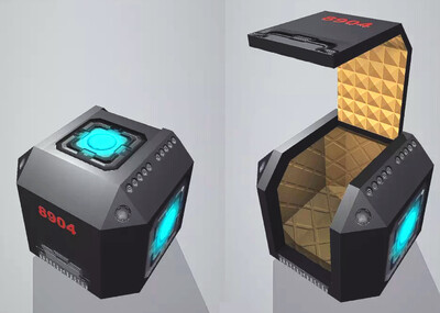 unity次世代pbr科幻科技未来能量箱子保险箱盒子带翻盖11款皮肤