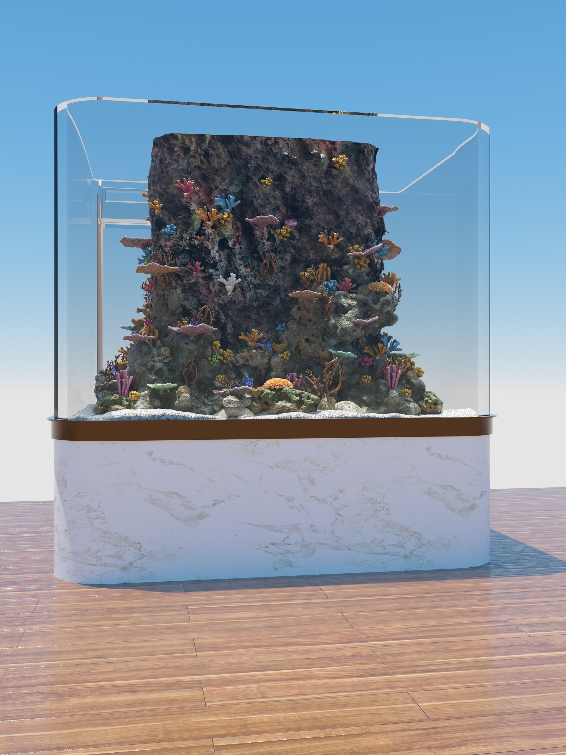 海洋馆鱼缸珊瑚缸景观效果设计