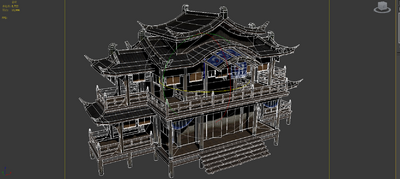 PBR 古代城市建筑模型-古代场景模型库-3ds Max(.max)模型下载-cg模型网
