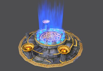 简模 精致 魔法传送阵 次世代  魔法传送台