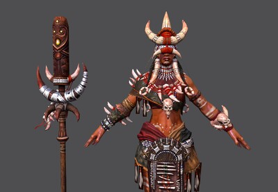 次世代 玛雅魔法女巫 写实 古代 女 祭司 玛雅文明 原始部落 巫师