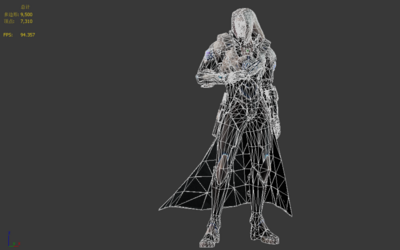 次世代战士 美男子 飞刀 科幻战士 带动画