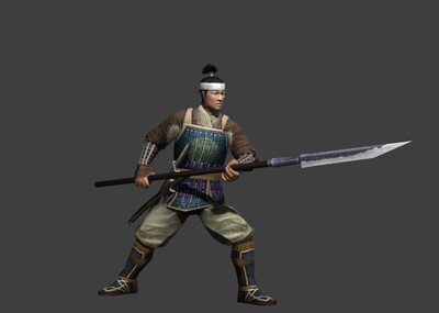 古代士兵 日本士兵 浪人 倭寇_雪域山峰作品_人物男人_cg模型网