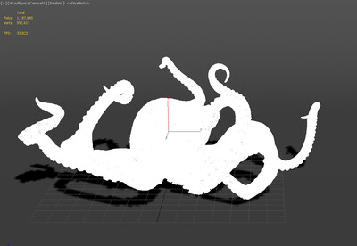 章鱼 触手怪_打枪的不要作品_雕塑/文物动物雕塑_cg模型网