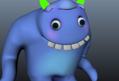 大怪头monster,龅牙带角的怪物卡通角色ip