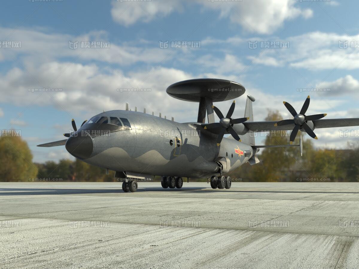 空警-500 kj-500 kj-5_spikegao作品_飞机/航空器军用飞机_cg模型网