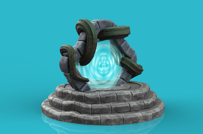 次世代 pbr 魔法门 传送门 复活点 传送点 空间通道 重生地 3d卡通