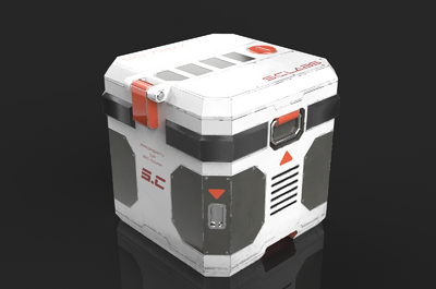 pbr 科幻金属箱 空投箱 运输箱 密封箱 补给箱 奖励箱 宝箱 箱子