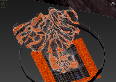 發 活火山岩 岩漿 火山地形 火海_szx0317作品_場景自然場景_cg模型網