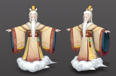 卡通q版太上老君老神仙老人天神