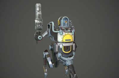 pbr 蒸汽朋克 工业机器人【2k】侦查机器人 机械守卫 mech