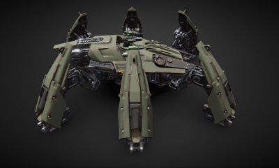 未来科幻 六足战 斗机器人_ww466432852作品_武器火炮器械_cg模型网
